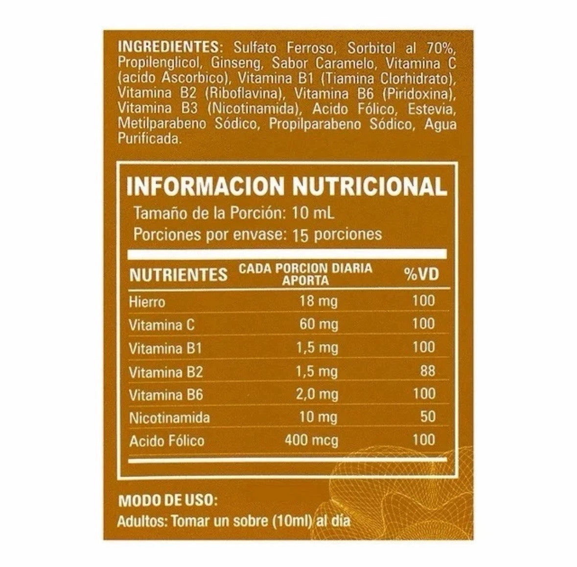 Vitafer L-Gold - Multivitamin - 48 Sachets  (ORIGINAL) - Image 5